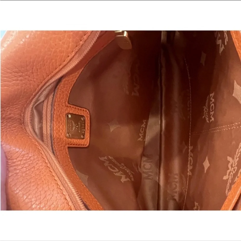 Authentic MCM Leather Two-way Studded Crossbody/Shoulder Bag